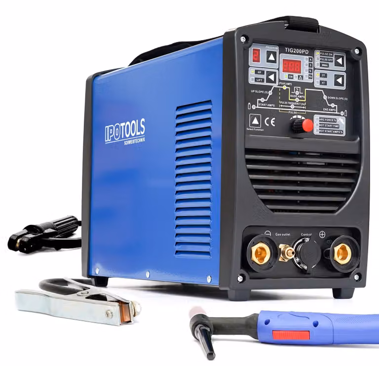 Saldatrice TIG/WIG 200 A DC - Inverter digitale - Adatta per acciaio e acciaio inossidabile