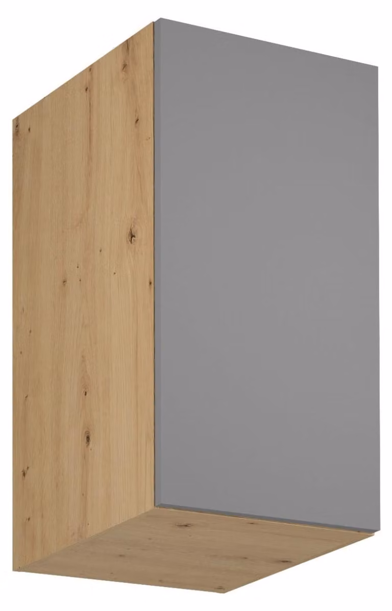 Pensile da cucina profondo VALEN - larghezza 40 cm, rovere artigianale / grigio-beige