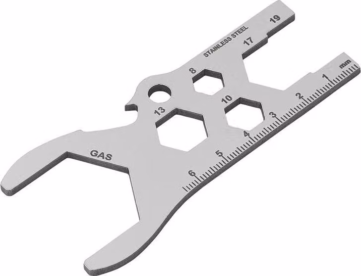 Gas bottle key - Multitool NL on card