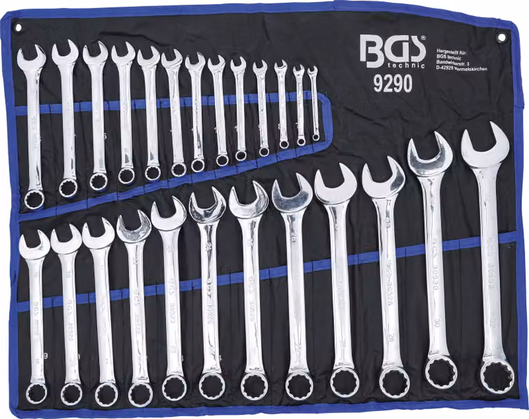 BGS Set di chiavi combinate, SW 6 - 32 mm, 5,1 kg, 25 pezzi