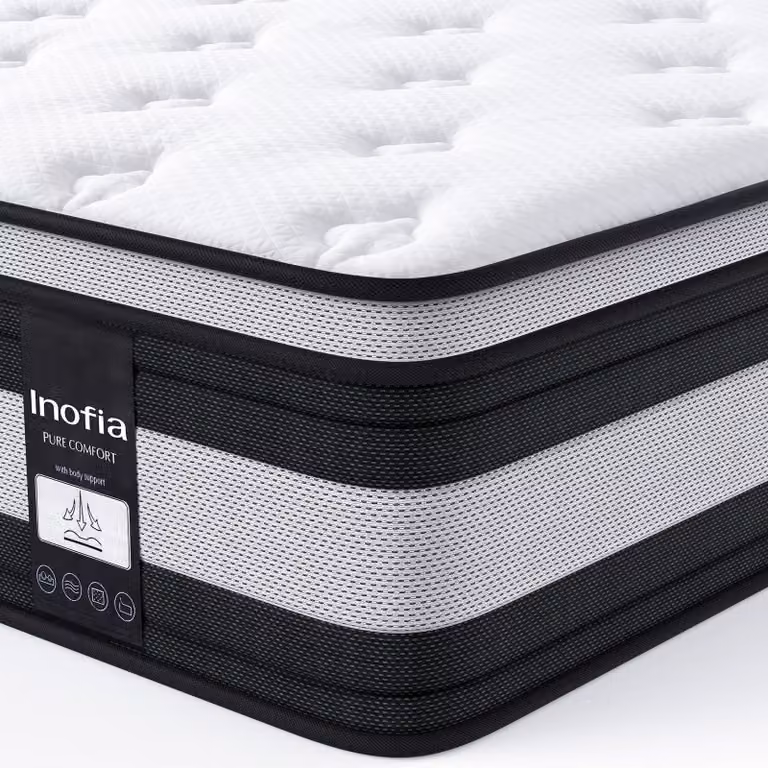 Materasso a molle insacchettate a 7 zone, dimensioni 160x200 cm, altezza 28 cm, supporto H3/H4