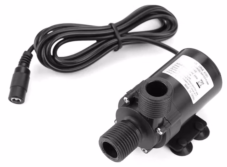 Mini pompa acqua DC a 24 V, portata 750 l/h, altezza di sollevamento 7,5 m, temperatura di esercizio da -40 a 100 °C