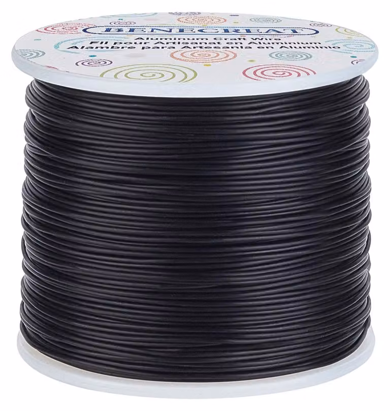 Filo metallico per gioielli, calibro 18/1 mm - Filo di alluminio opaco - 492 piedi/150 metri - Resistente all'ossidazione - Morbido e flessibile - Adatto per lavori manuali - Filo per artigianato