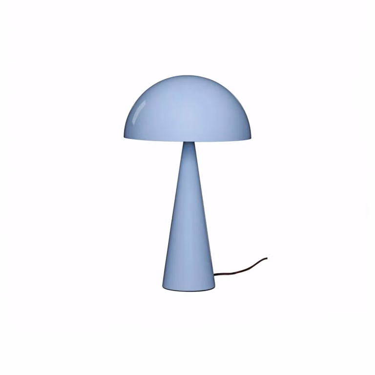 Hübsch Lampada da tavolo Mush, Blu, Camera da letto, Metallo, Moderno, Lampada da tavolo