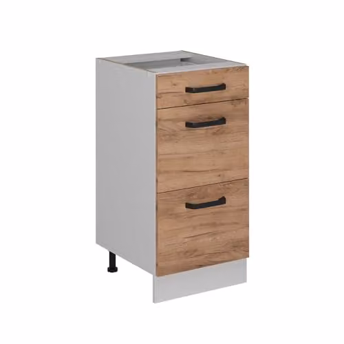 Vicco Mobiletto base per cucina R-Line, Rovere dorato, 40 cm