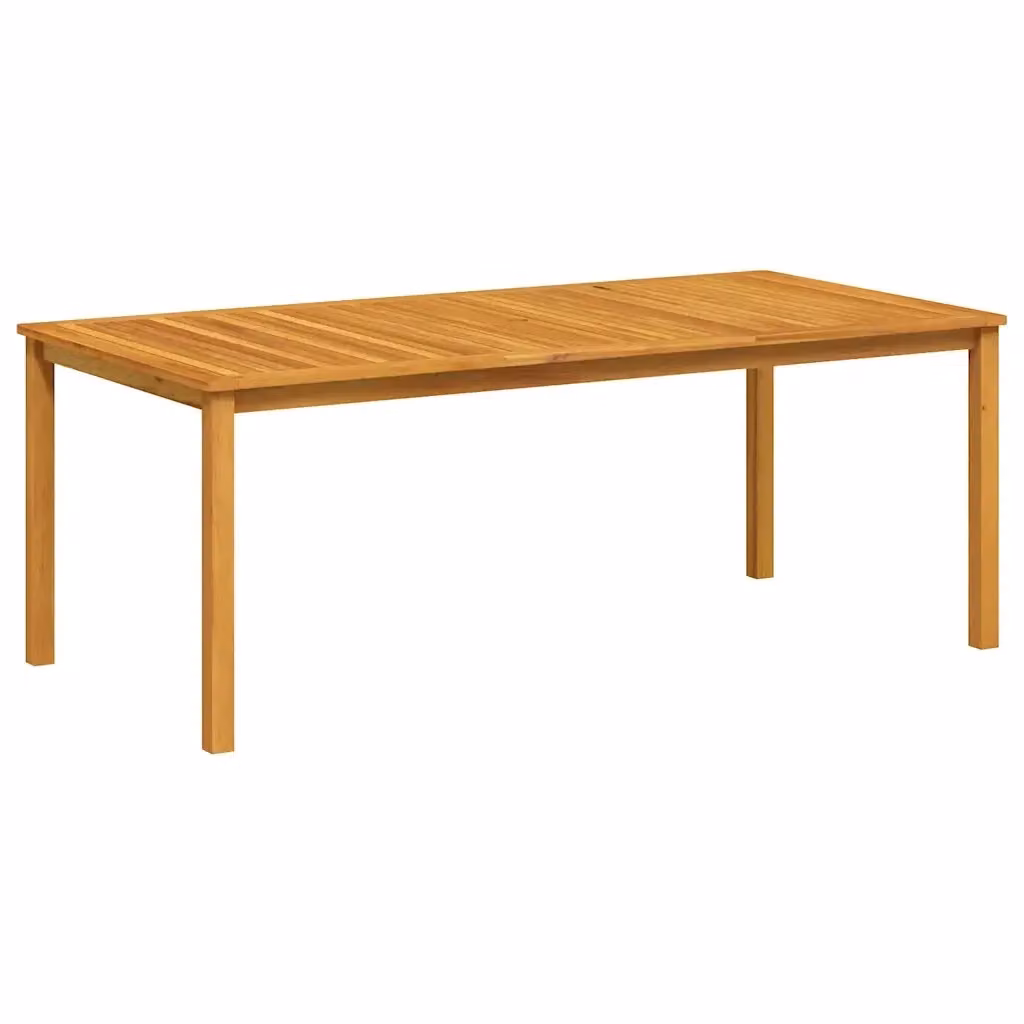 Tavolo da giardino rettangolare vidaXL in legno di acacia oliato marrone L: 200 cm, P: 100 cm, H: 74 cm – 2