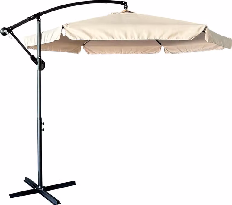 KIK KX3313 Ombrellone con gamba laterale 290 cm beige
