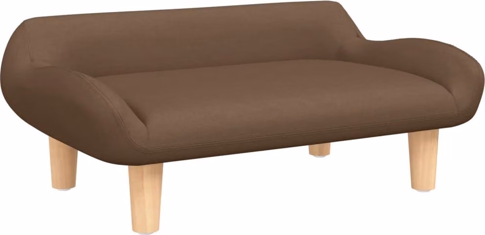 Lettino per Cani Marrone 70x40x24 cm in Tessuto