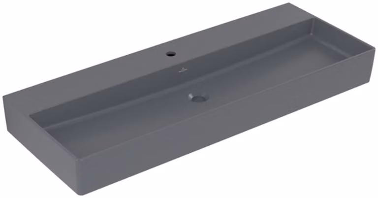Villeroy & Boch Memento 2.0 lavabo mural, 1 trou pour robinet, sans trop-plein, non rectifié, 1200x470mm, 4A22C2I4, 4A22C2I4