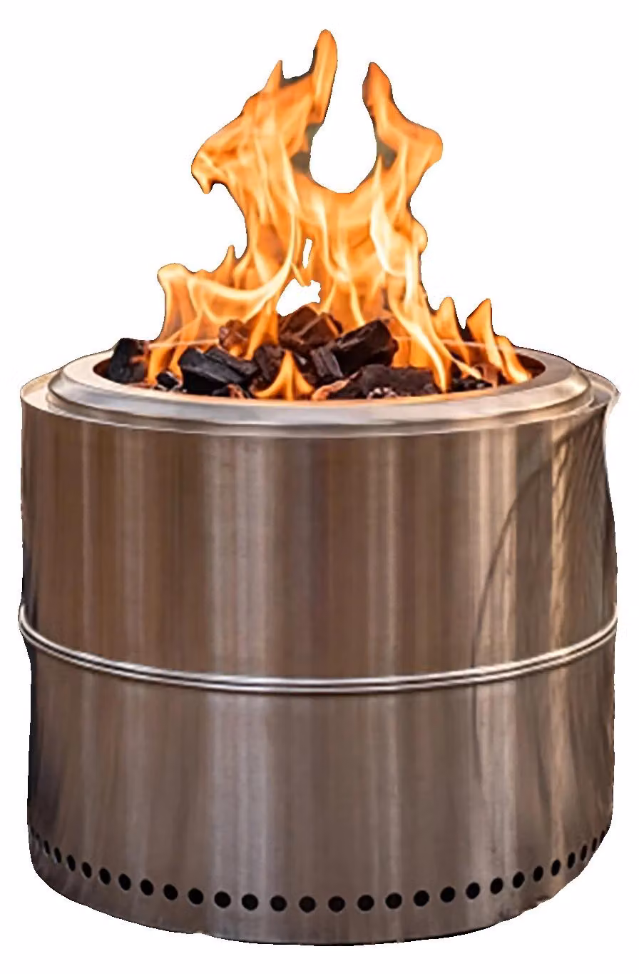 Focolare portatile, in acciaio inossidabile, con design a bassa emissione di fumo, codice prodotto: W3313P359374