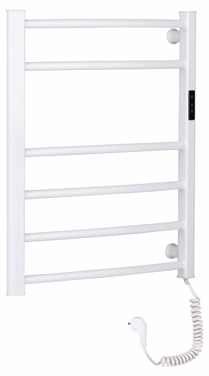 Scaldasalviette elettrico Luca, con display - 97 W - bianco lucido - 660x550 mm