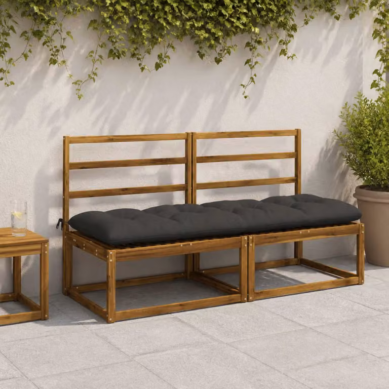 vidaXL Cuscini per Panchina VIANEN 2 pz 100% Poliestere Antracite
