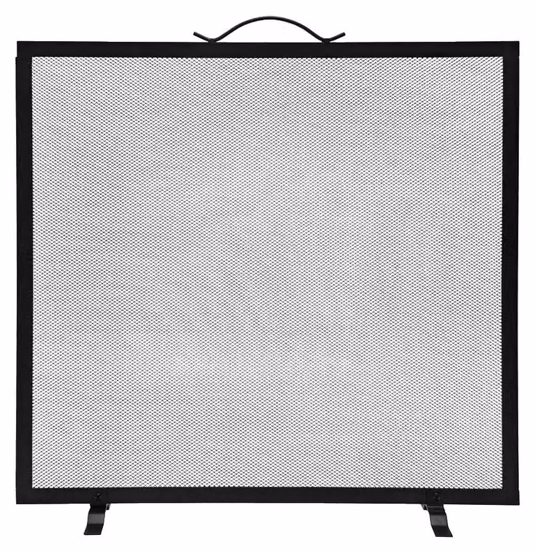 Griglia parascintille quadrata, nera, 60 x 0,5 x 60 cm