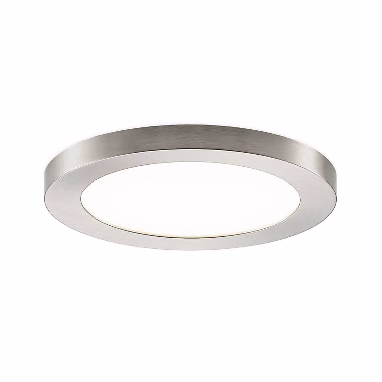 Lampada da soffitto Prios LED Aureka, Ø 23 cm, argento, metallo