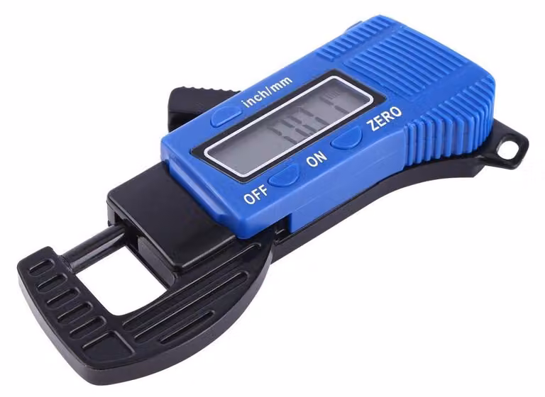 Micrometro digitale con display LCD e range di misurazione da 0 a 12 mm