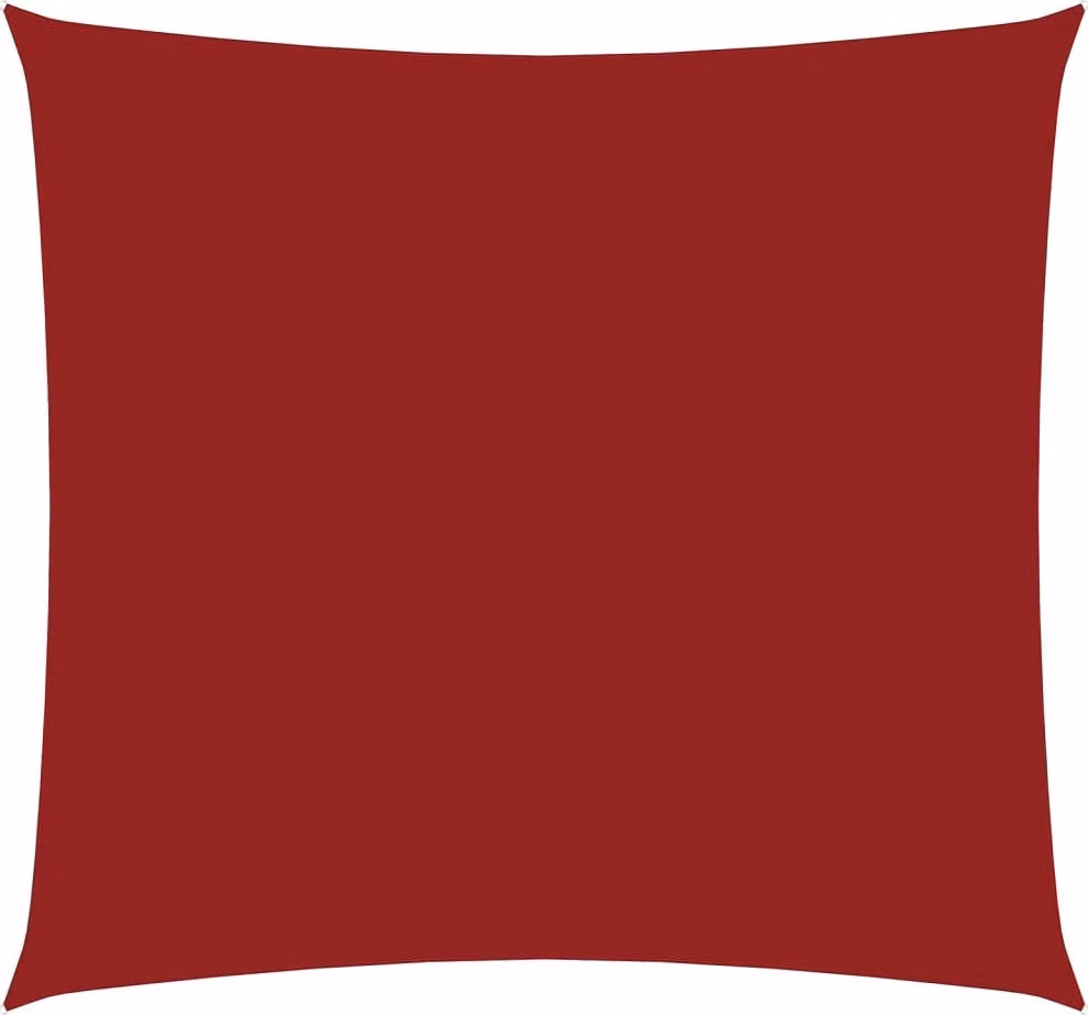 Parasole a Vela in Tela Oxford Quadrato 4,5x4,5 m Rosso