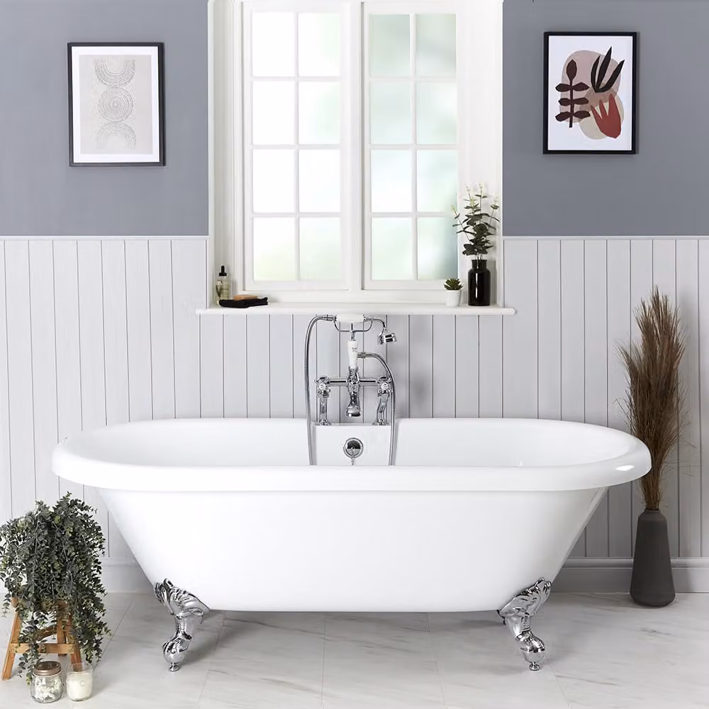 Vasca da Bagno Freestanding Vintage Bianca con Piedini 1795 x 785mm - Chester