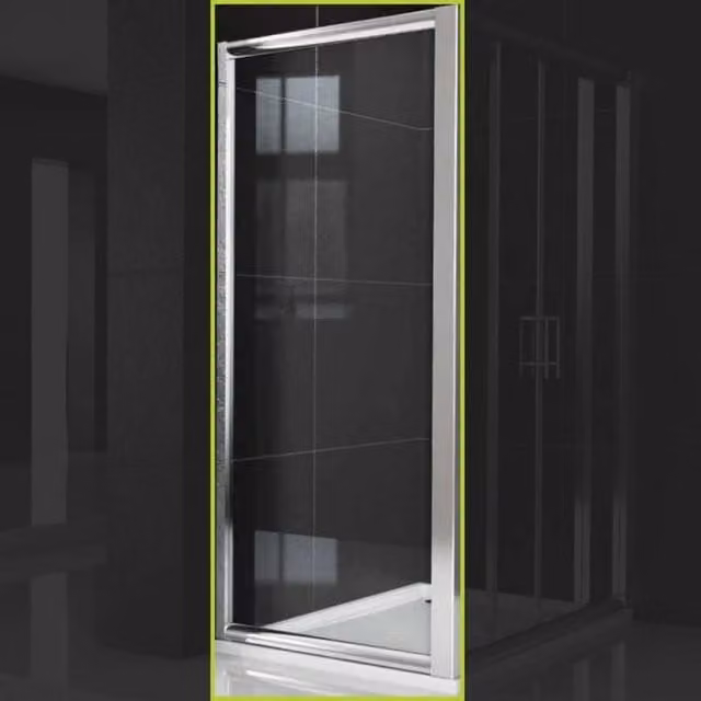 Lato fisso per box doccia OGOMONDO Slide4 in cristallo temperato satinato, H 190 cm x L 67-70 cm – 1