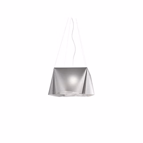 Lampadario Moderno Polilux ® Argento E Metallo Cromo 3 Luci E27