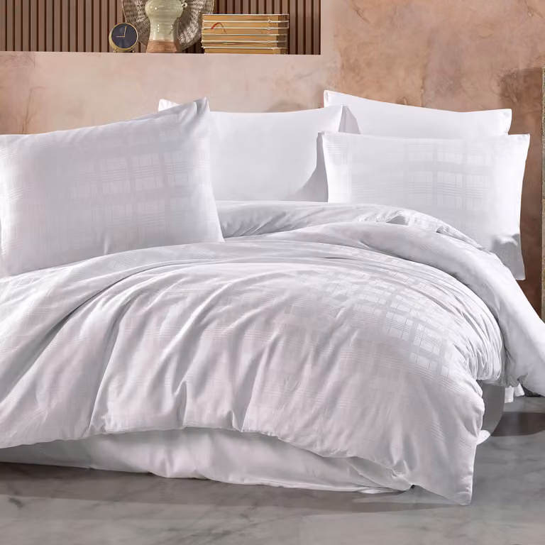 MARSELA BIANCA biancheria da letto in cotone sateen/140x200+1 copertina 70x80 ESCLUSIVA