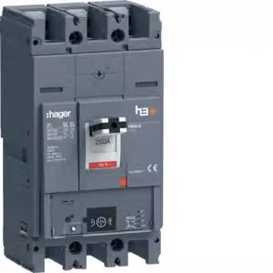 Hager, interruttore di potenza h3+ P630 Energy 3x250 A 70 kA HEW250NR