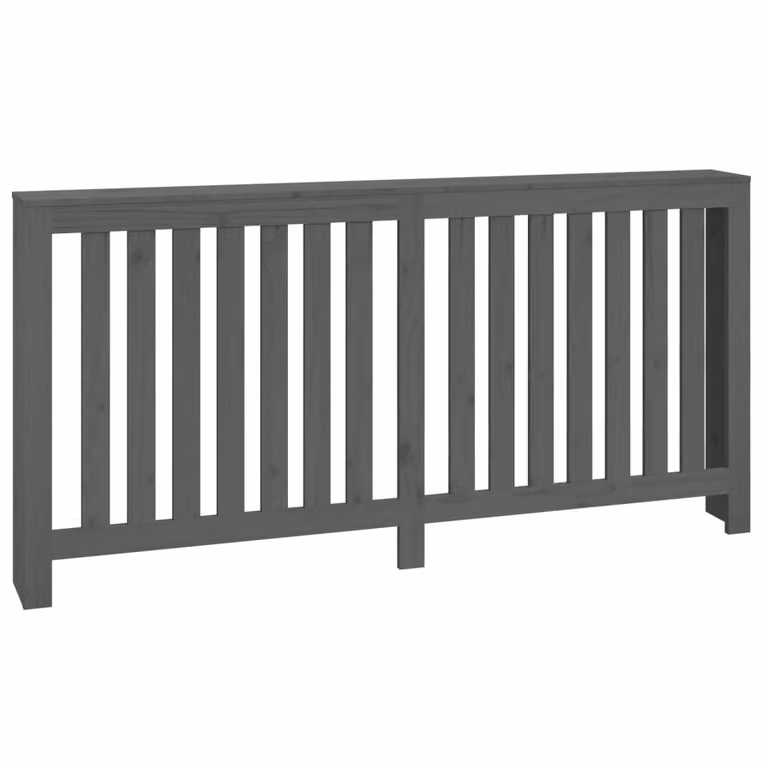 Copertura Termosifone Grigia 169x19x84 cm Legno Massello Pino