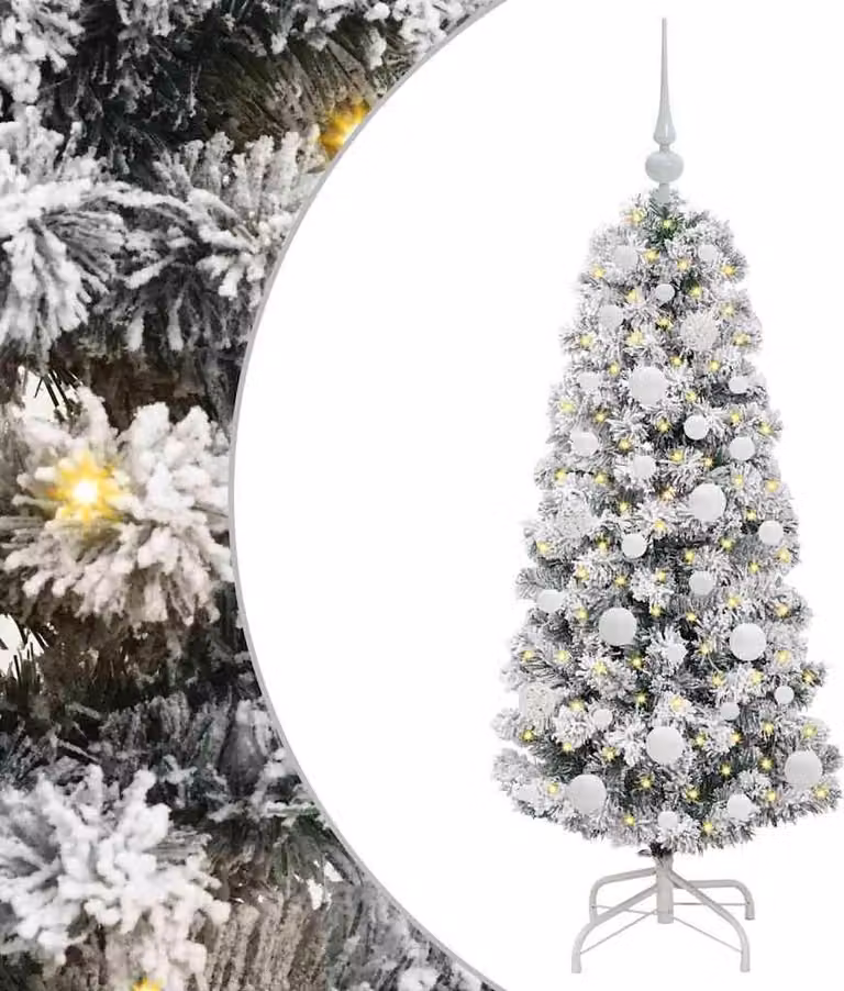 Albero di Natale Artificiale con Rami Pieghevoli 120 cm