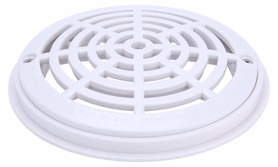 Copertura principale, bocchetta di aspirazione bianca per attrezzature da piscina, in ABS, rotonda, per massaggio