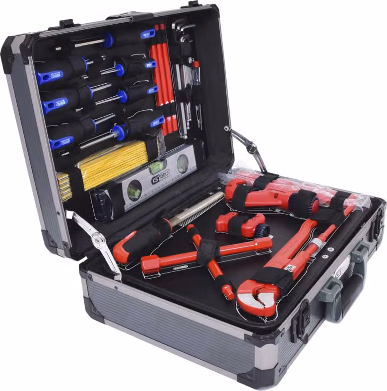 KS Tools 1/4"+1/2" valigetta per utensili idraulici, 95 pezzi