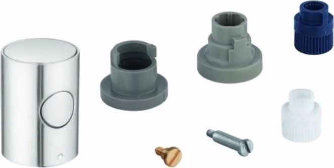 GROHE Maniglia in metallo 47984 DN 15 con EcoButton supersteel