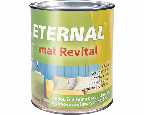 Vernice eterna opaca Revital 218 0,7 kg rosso, ecologica