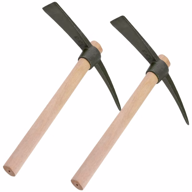 Set di 2 utensili per intaglio del legno con manici in legno - Attrezzi da giardino per la lavorazione del legno