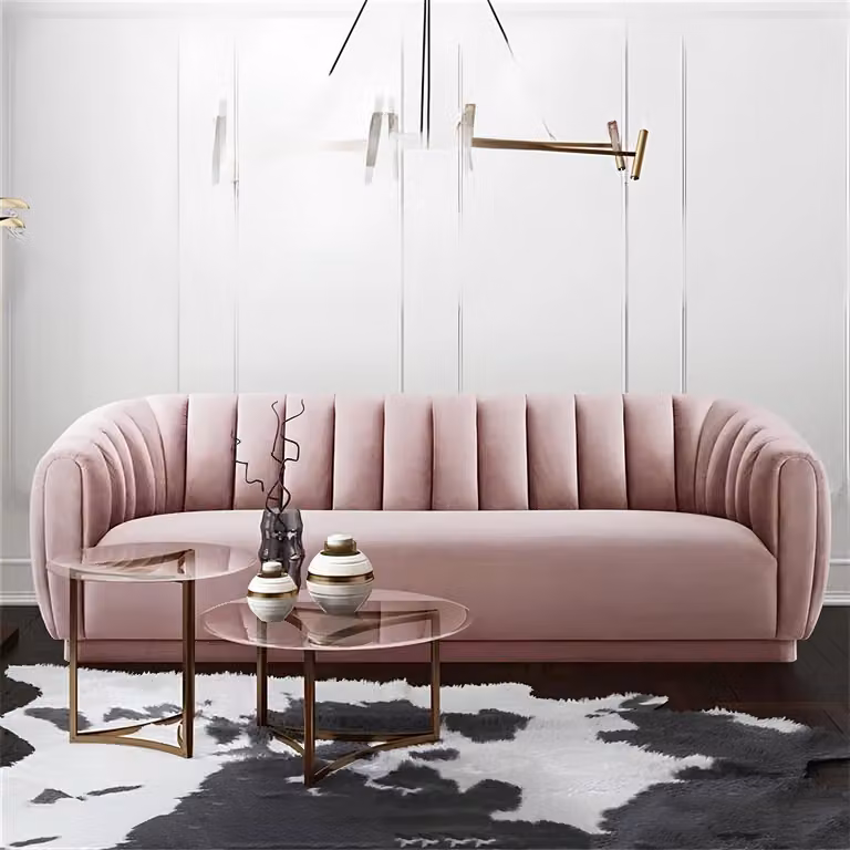 Designer Sofa Couch Polster Drei Sitzer Samt Couchen Sofas 3er Sitz Textil