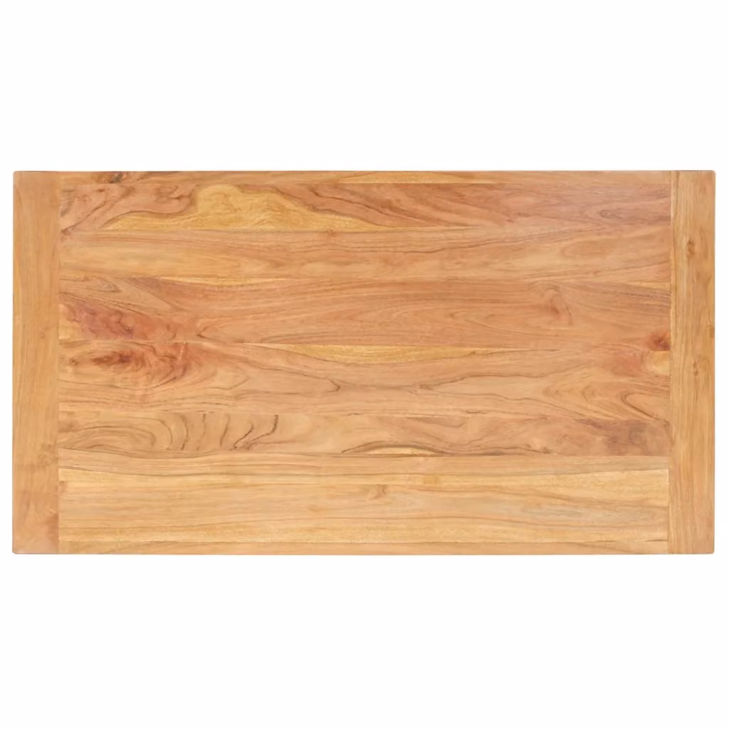 Tavolino da salotto rettangolare vidaXL in legno di acacia marrone stile rustico L/P/H: 110 x 60 x 35 cm – 2