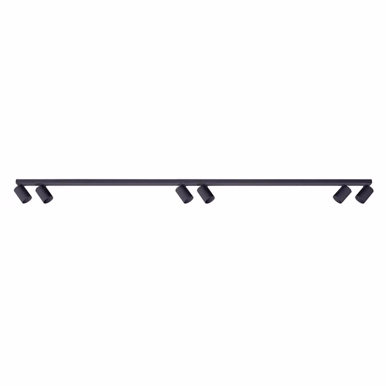 Faretto da incasso a 6 luci MALGA 6 LINE BLACK IP20 6xGU10 220–240 V nero EDO777872 EDO Solutions