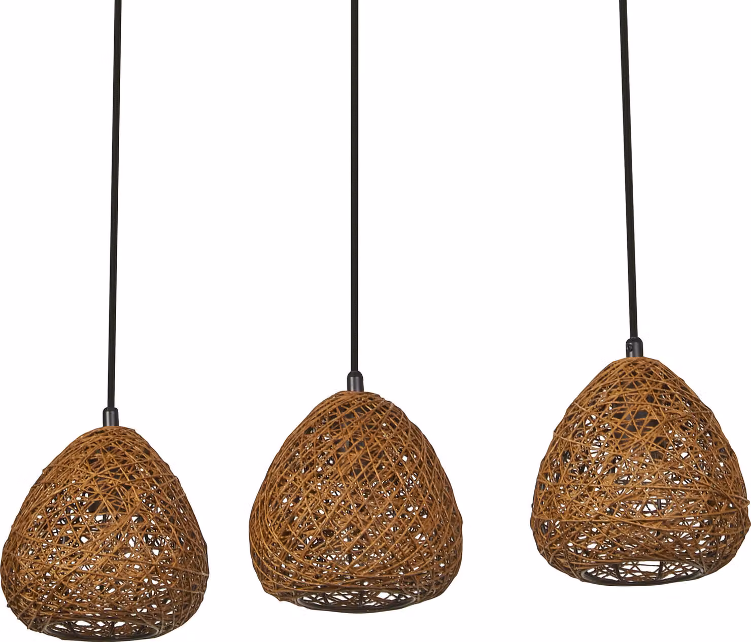 OSRAM Decor Paper Drop Lampada a sospensione decorativa lineare con paralume in carta, a 3 fiamme, con attacco E27, in carta/metallo, IP20, beige
