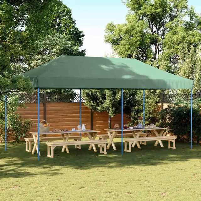Tenda Party-Tenda da festa Verde 292 x 580 x 315 cm Tessuto Oxford 105608