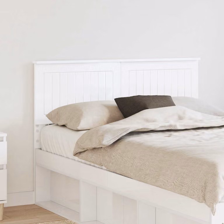 Testiera per letto vidaXL in legno ingegnerizzato MDF bianco lucido