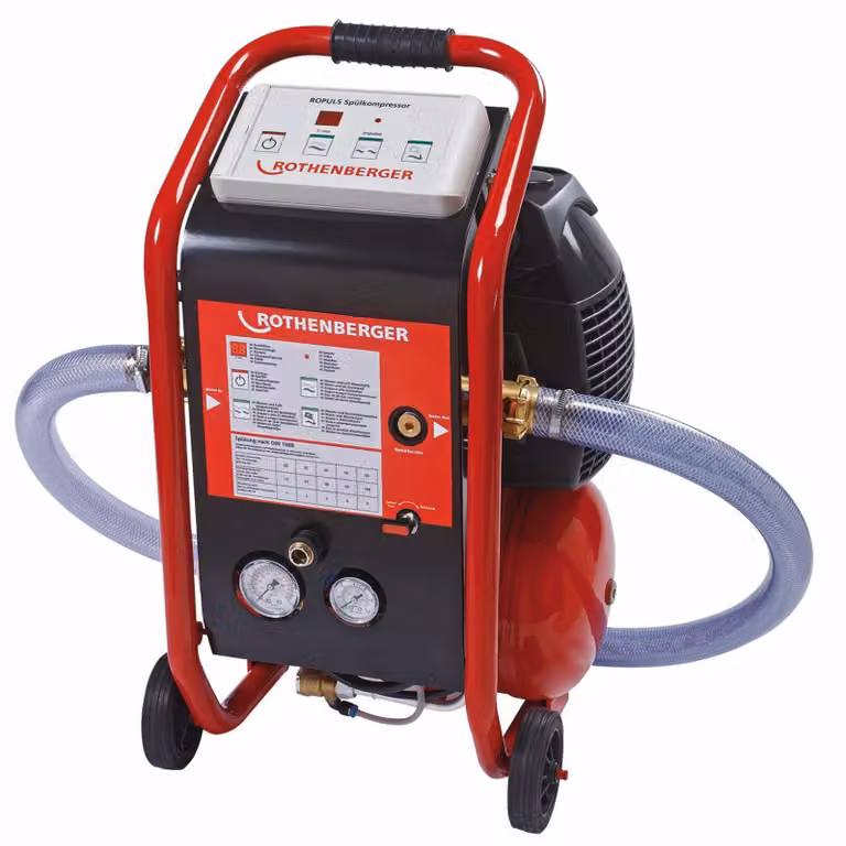 Compressore di lavaggio Rothenberger ROPULS / compressore di pulizia per tubature d'acqua