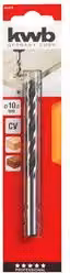 Punta trapano per legno KWB con codolo cilindrico da 10 mm, colore argento