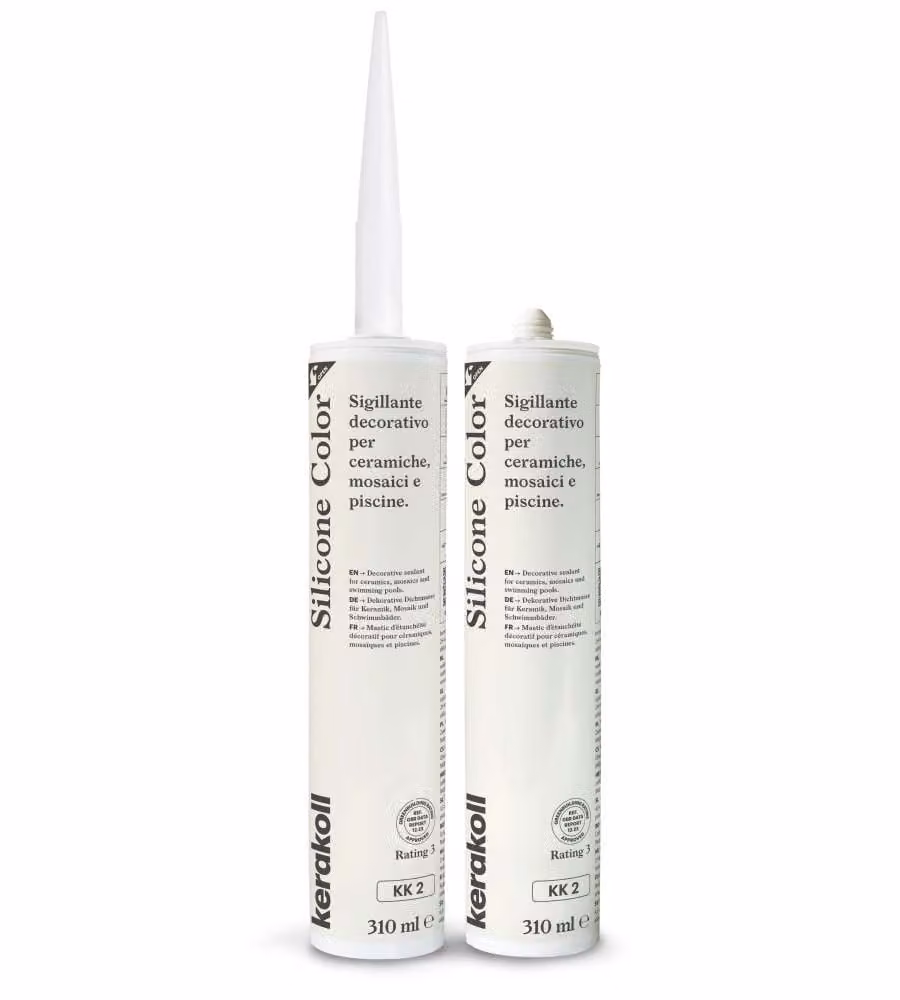 Kerakoll Silicone Color KK2 310ml - Sigillante siliconico Beige - Impermeabile e resistente UV