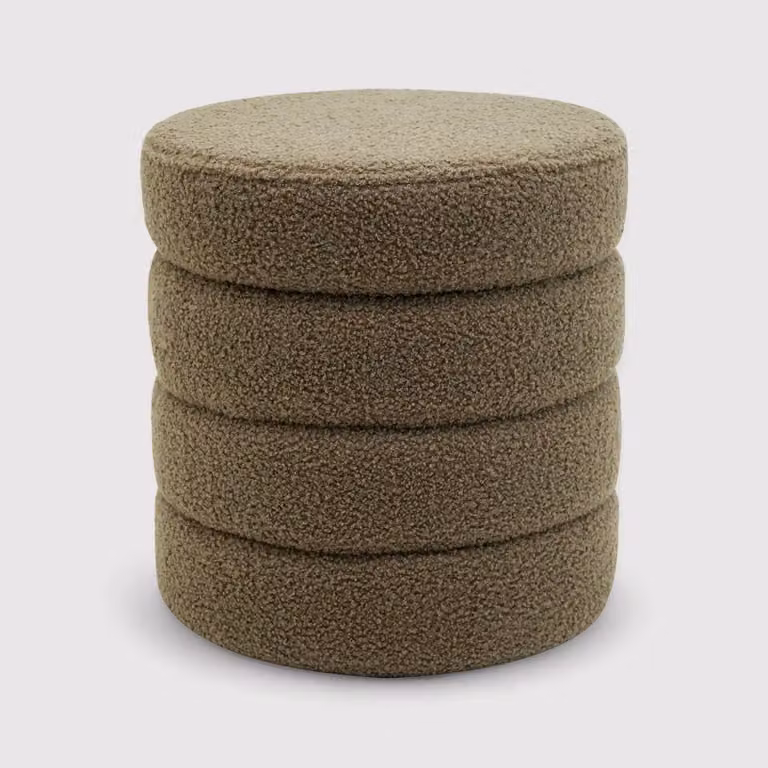 Bunya - Pouf contenitore rotondo moderno