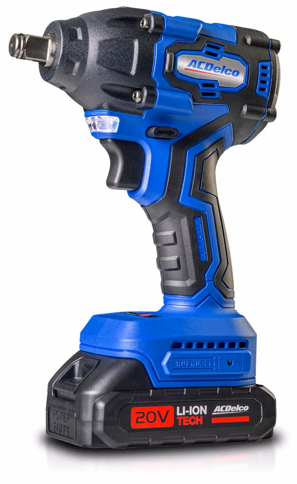Avvitatore a impulsi a batteria da 1/2", 20V, 340 Nm, senza spazzole, completo di batteria e caricabatterie
