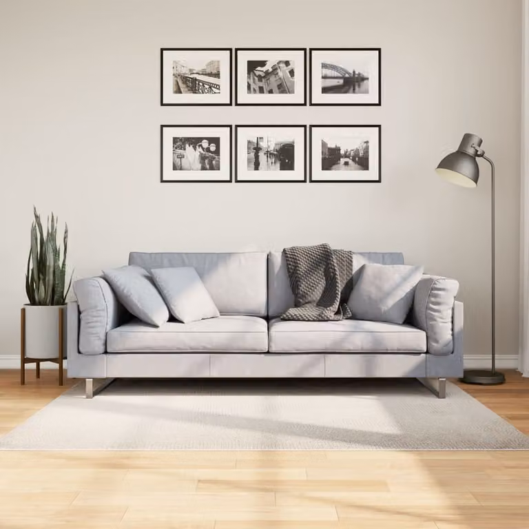 Tappeto a pelo corto vidaXL IZA in stile scandinavo beige L: 120 cm, P: 170 cm