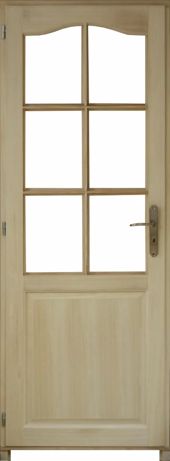 Bloc porte Paulownia 6 vetrature (non forniti) H204 x L83 cm Pannello battente destro lato quadro GD MENUISERIES