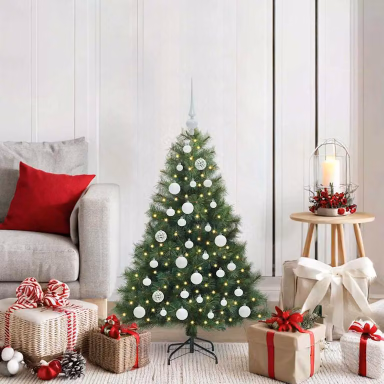 Maison Exclusive - Albero di Natale artificiale con 150 LED, verde, 120 cm, in PE e PVC