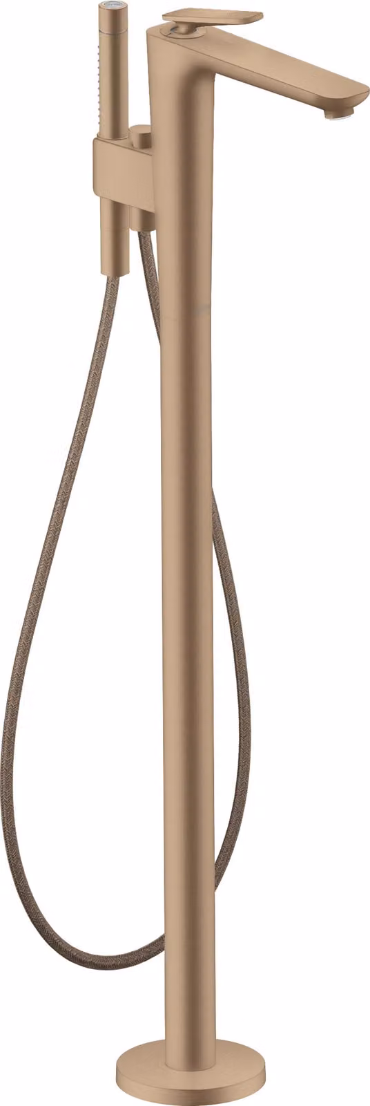 hansgrohe AXOR Citterio C Mitigeur monocommandé pour bain au sol, 2 consommateurs, Cubic cut, 49441310, 49441310