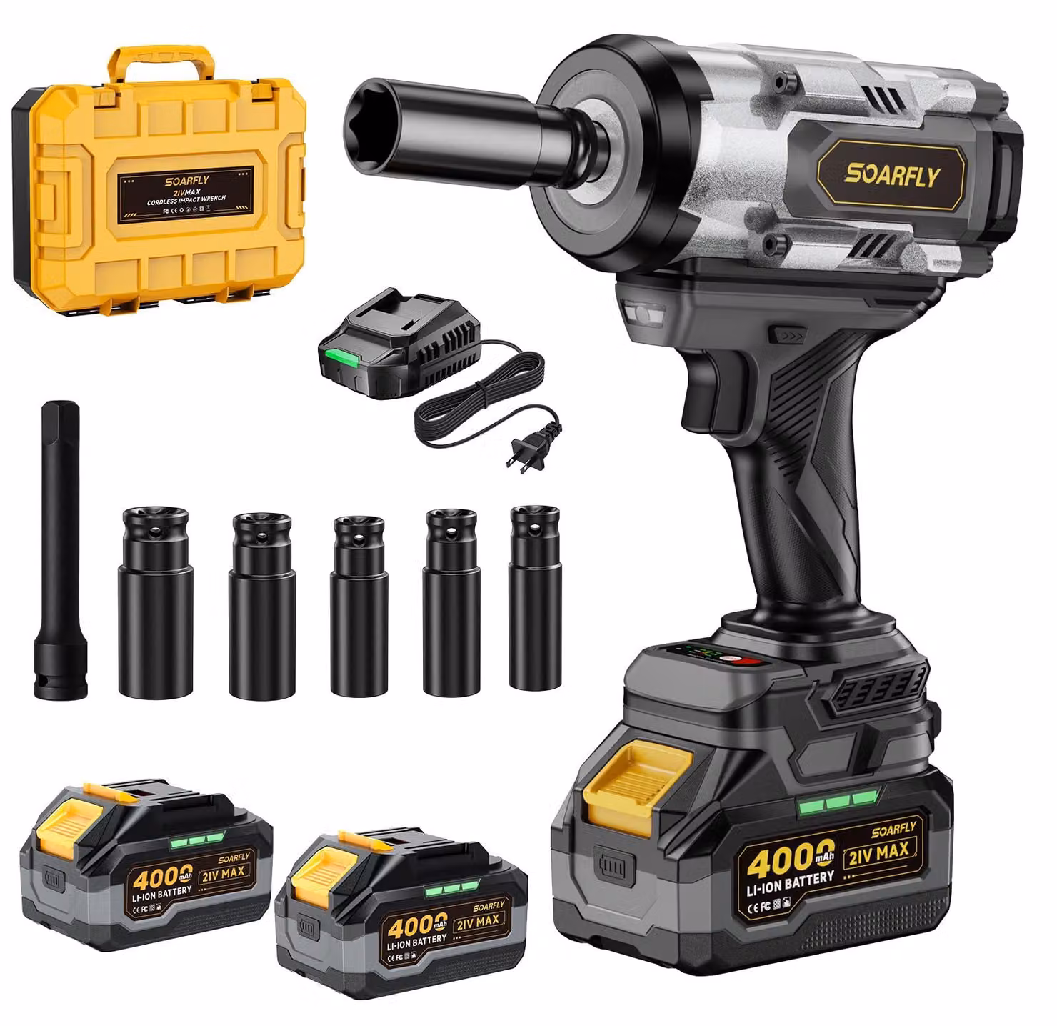 Chiave a percussione Accu - Coppia: 1500 Nm - Motore brushless da 21 V - Peso: 3 kg