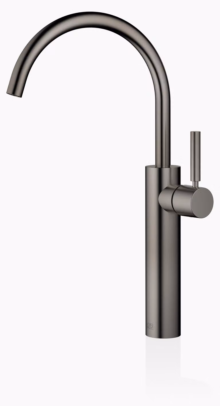 Dornbracht META Mitigeur monocommandé pour lavabos avec pied surélevé, sans garniture d'écoulement, saillie 201mm, 33534661-99, 33534661-99