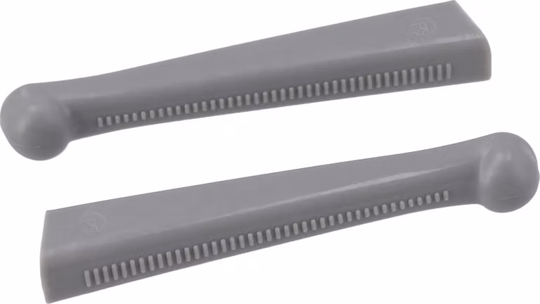 Set: 2x manicotto per leva a mano in alluminio, grigio - Simson S50, KR51/1 Schwalbe, SR4